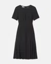 Lafayette 148 Responsible Wool Double Face  Maxi Dress In Black