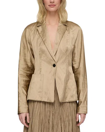 Lafayette 148 Pintuck Back Jacket In Grey