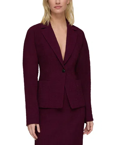 Lafayette 148 Pintuck Back Jacket In Purple