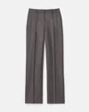 Lafayette 148 Pixelated Wool Twill Gates Pant In Gray