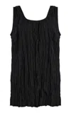 Lafayette 148 Plisse Pleated Pullover Sleeveless Blouse In Black