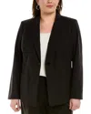 Lafayette 148 Plus Harvey Wool-blend Jacket In Black