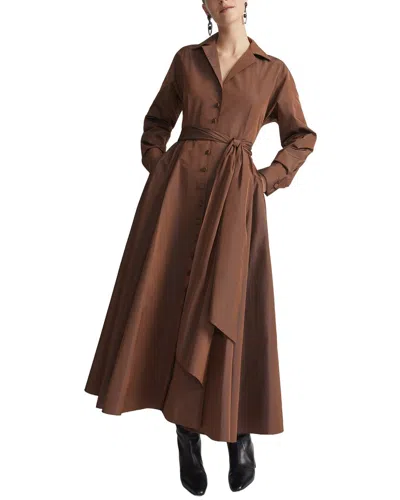 LAFAYETTE 148 PLUS NOTCH COLLAR DRESS