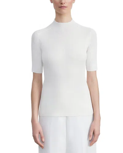 LAFAYETTE 148 PLUS RIBBED STAND COLLAR SWEATER