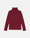Lafayette 148 New York Raglan Sleeve Turtleneck Sweater In Scarlet