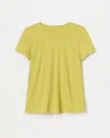 Lafayette 148 Plus-size Cotton Jersey Modern Tee In Chartreuse
