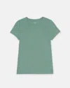 Lafayette 148 Plus-size Cotton Jersey Modern Tee In Ivy Vine