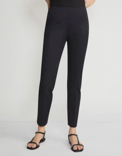 Lafayette 148 Plus-size Cotton Sateen Stanton Pant In Black