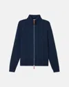 Lafayette 148 Plus-size Cottonsilk Tape Knit Bomber In Midnight Blue