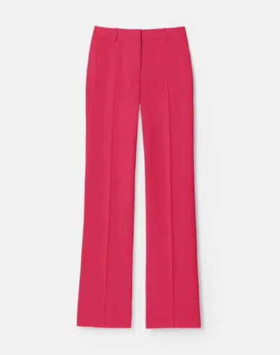 Lafayette 148 Plus Size Crepe High Rise Straight Leg Pants In Pink Peony