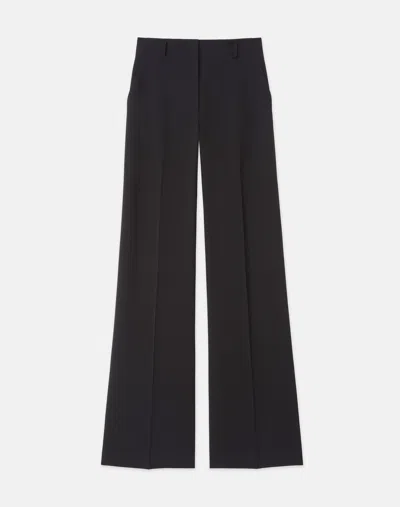 Lafayette 148 Plus Size Crepe High Waisted Wide Leg Pants In Black