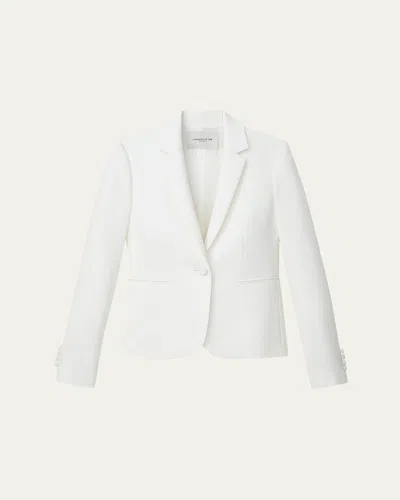 Lafayette 148 Plus Size Eastman Single-button Jacket In Cloud