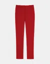 Lafayette 148 Plus-size Finesse Crepe Clinton Ankle Pant In Red