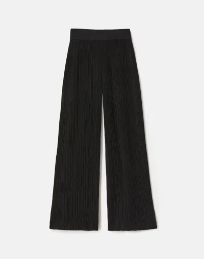 Lafayette 148 Plus-size Ribbed Knit Ankle Pant In Black