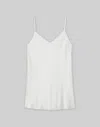 Lafayette 148 Plus-size Silk Charmeuse Bias Tank In Cloud
