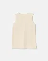 Lafayette 148 Plus-size Silk Crepe De Chine Sleeveless Blouse In Beige