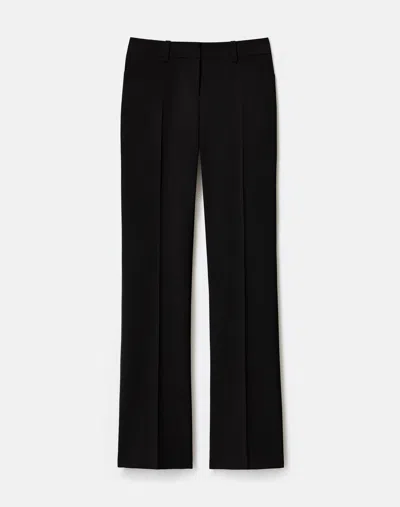 Lafayette 148 Plus Size Stretch Wool Mid Rise Straight Leg Pant In Black