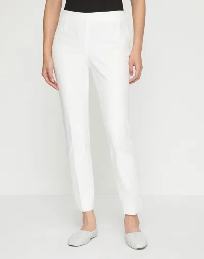 Lafayette 148 Plus-size Techno Stretch Twill Stanton Pant In White