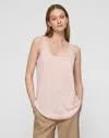 Lafayette 148 Plus Size Washable Merino Wool Sweater Tank In Rosewater