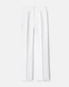 Lafayette 148 Plus Size Wool Silk Crepe High Rise Straight Pants In Cloud