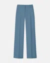 Lafayette 148 Plus-size Woolsilk Crepe Gates Pant In Blue