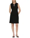 Lafayette 148 New York Taren Linen Shift Dress In Black