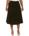 Lafayette 148 New York Plus Tulip A-line Skirt In Black