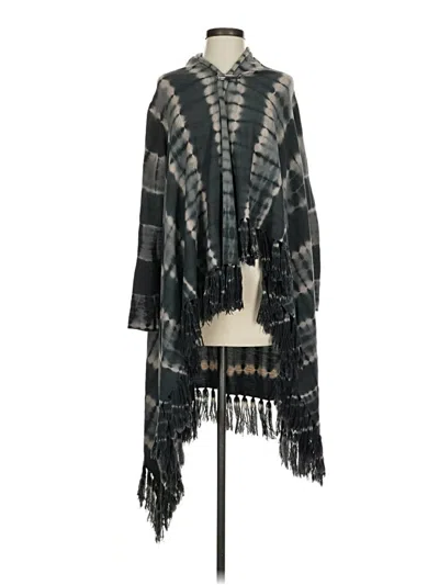 Pre-owned Lafayette 148 Poncho In Gray