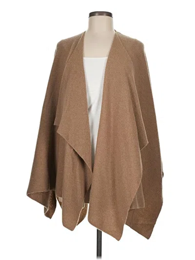 Pre-owned Lafayette 148 Poncho In Tan