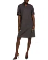 Lafayette 148 New York Popover Dress In Gray