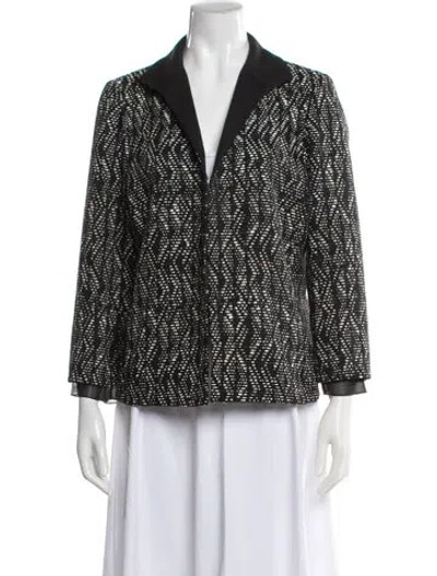 Pre-owned Lafayette 148 Printed Blazer In Multi