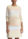 Lafayette 148 Printed Cashmere Crewneck Sweater In Multi