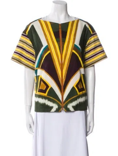 Pre-owned Lafayette 148 Printed Evening Jacket In Multi