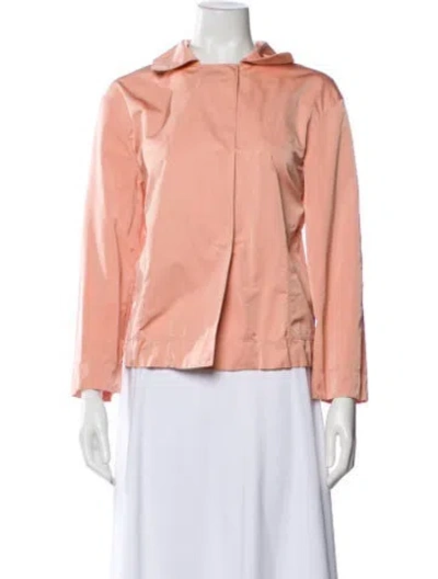 Pre-owned Lafayette 148 Printed Evening Jacket In Pink