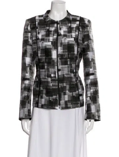Pre-owned Lafayette 148 Printed Jacket In Multi