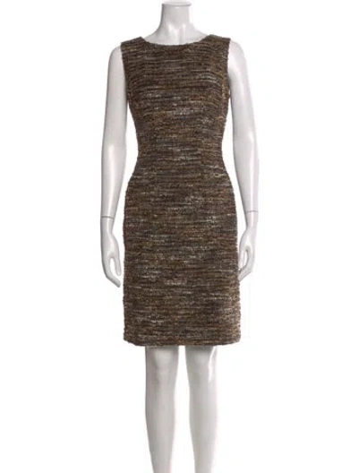 Pre-owned Lafayette 148 Printed Knee-length Dress