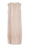 Lafayette 148 Printed Maxi Dress In Grey