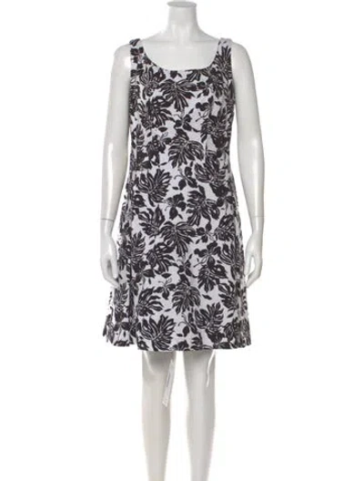 Pre-owned Lafayette 148 Printed Mini Dress In Multi