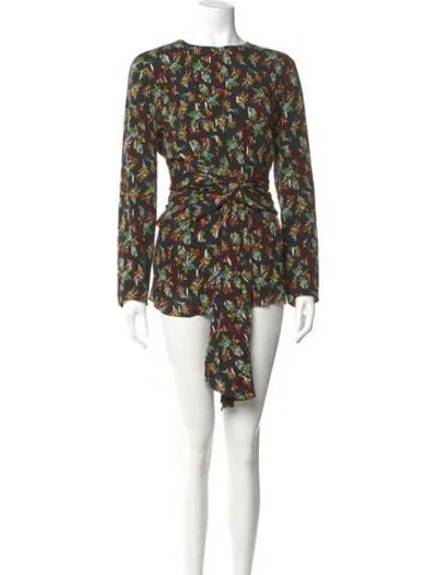 Pre-owned Lafayette 148 Printed Mini Dress In Multicolor