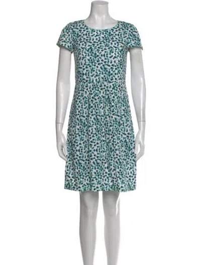 Pre-owned Lafayette 148 Printed Mini Dress W/ Tags In Multi