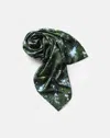 Lafayette 148 Printed Silk Scarf In Moss Multi