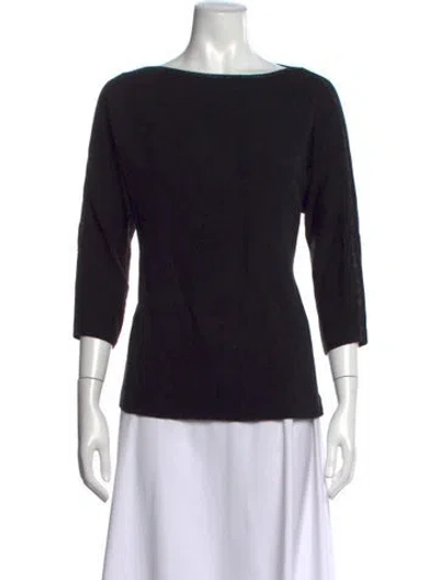 Pre-owned Lafayette 148 Printed V-neck Sweater In Neutrals