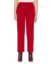 Lafayette 148 Responsible Matte Crepe Foley Flared Pant In Red