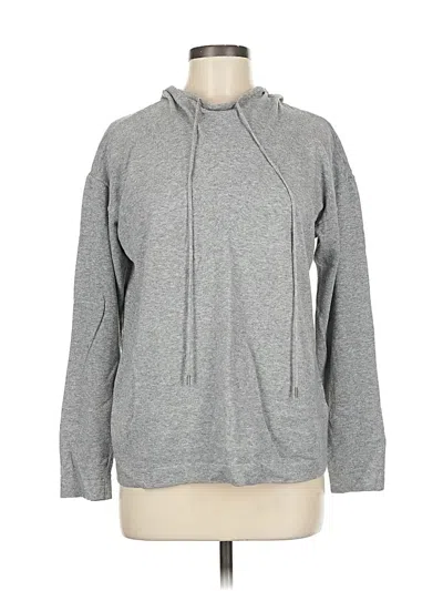 Pre-owned Lafayette 148 Pullover Hoodie In Gray