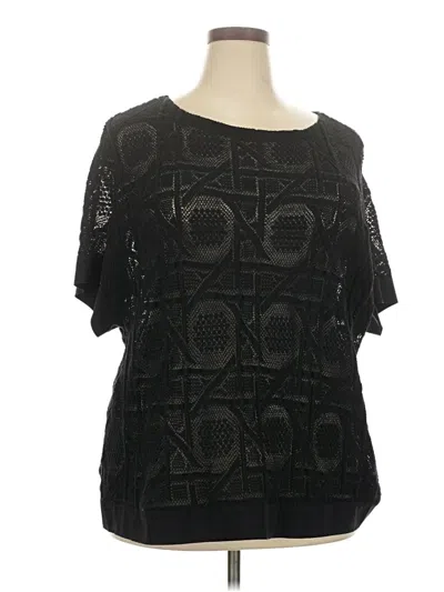 Pre-owned Lafayette 148 Pullover Sweater In Black