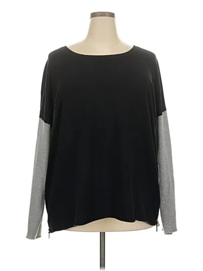 Pre-owned Lafayette 148 Pullover Sweater In Black