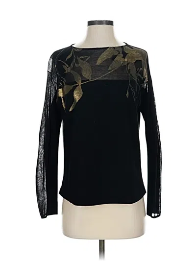 Pre-owned Lafayette 148 Pullover Sweater In Black