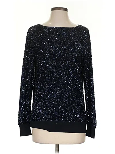 Pre-owned Lafayette 148 Pullover Sweater In Black
