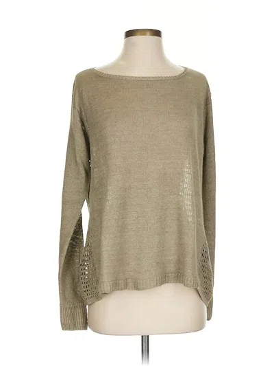 Pre-owned Lafayette 148 Pullover Sweater In Brown