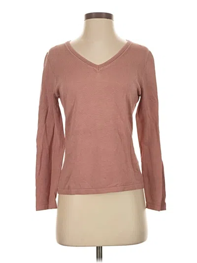 Pre-owned Lafayette 148 Pullover Sweater In Brown